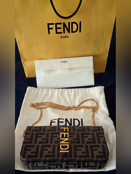 Fendi Handbags - Authentic Fendi baguette w chain.